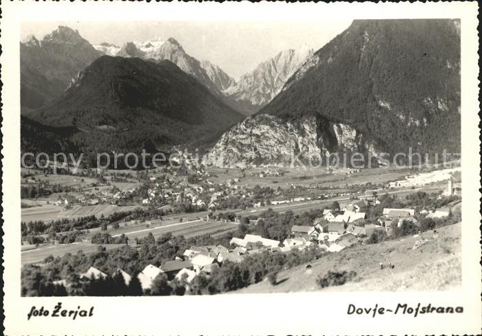 Dovje Mojstrana Panorama Gebirge