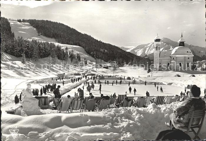 Seefeld Tirol Seekirchlein Gschwandkopf und Hocheder Eislaufbahn