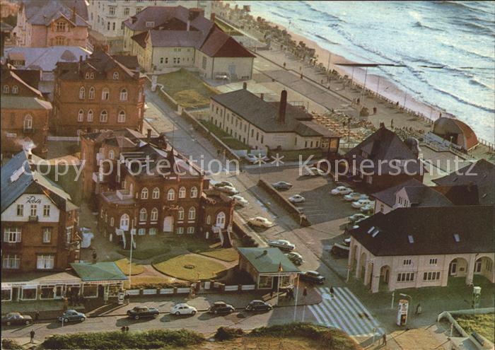 Westerland Sylt Villa Roth am Strande Hotel Pension Fliegeraufnahme