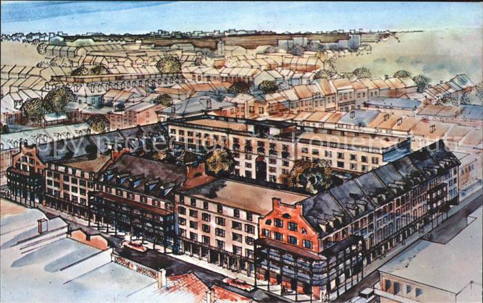 New Orleans Louisiana Royal Sonesta Hotel Illustration