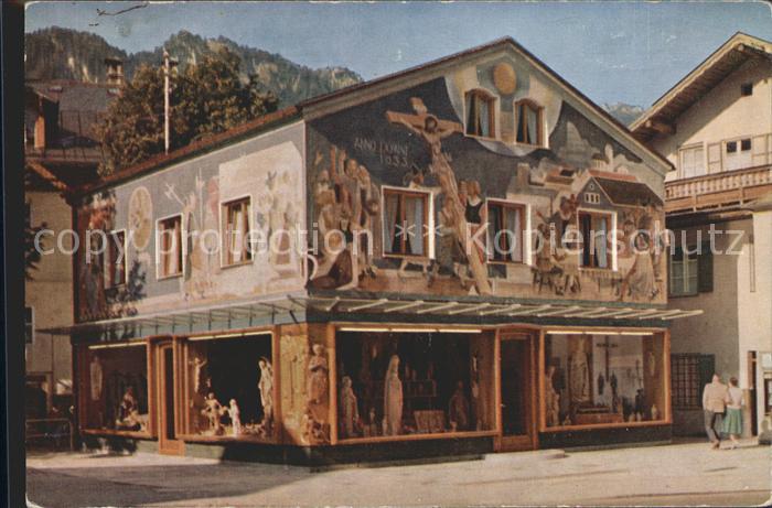 OBERAMMERGAU Bayern Hans und Adolf Heinzeller Holzbildhauer