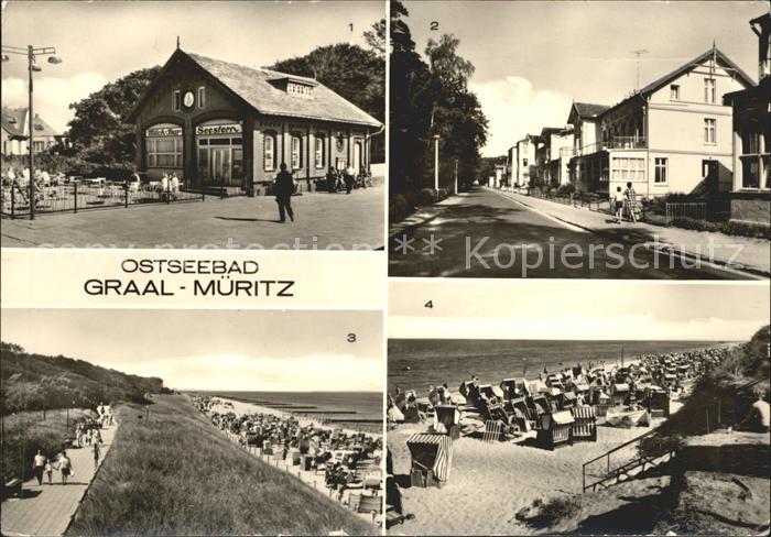 Graal-Mueritz Ostseebad Milchbar Seestern Rosa Luxemburg Strasse Strand