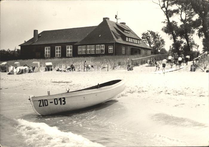 Zingst Ostseebad Duenenhaus Strand Boot Ostseebad