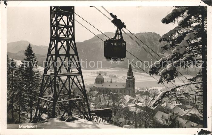 Mariazell Steiermark Seilbahn Ortsblick Klosterkirche