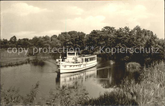 Dahme Mark Kanalpartie am Wolziger See Ausflugsschiff