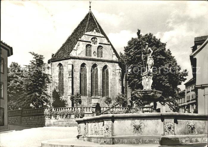 Arnstadt Ilm Bachkirche mit Hopfenbrunnen