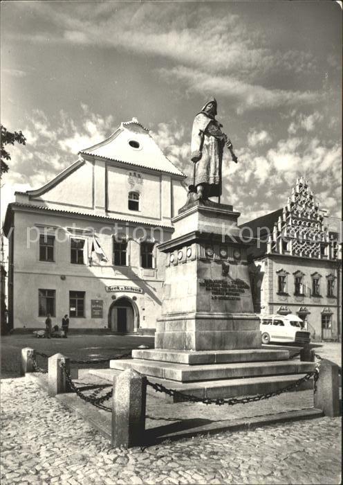 Tabor Czechia Zizka Denkmal auf dem Zizka Platz