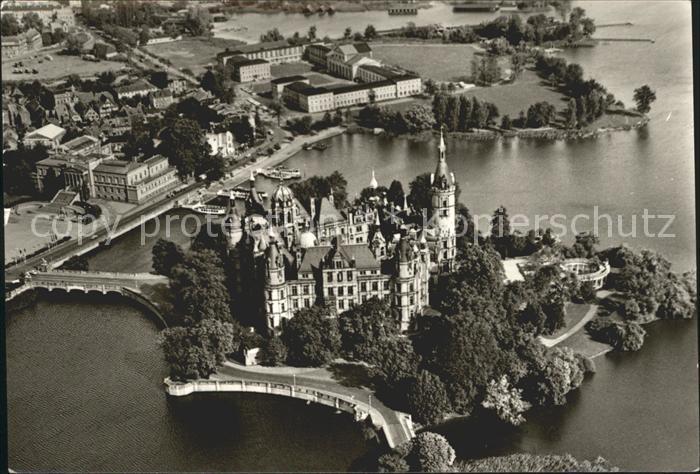 Schwerin Mecklenburg Schloss Fliegeraufnahme