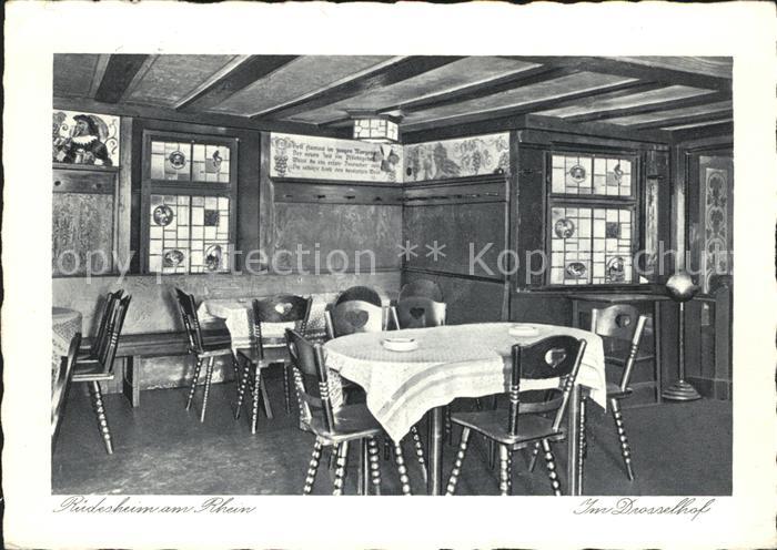 Ruedesheim Rhein Der Drosselhof Gastraum