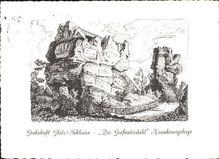 Glatz Niederschlesien Der Grossvaterstuhl Heuscheuergebirge