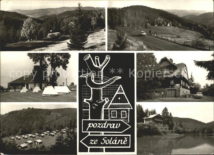 Tschechische Republik Vsetinske Vrchy Teilansichten Camping