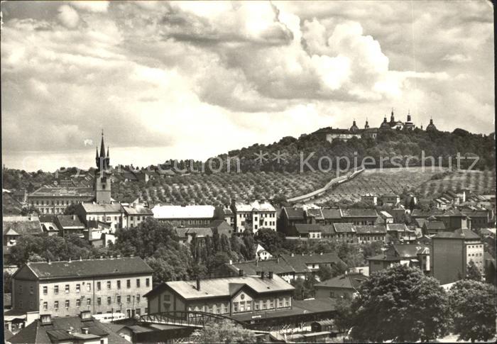 Pribram Pohled na historickou cast mesta a Svatou Horu