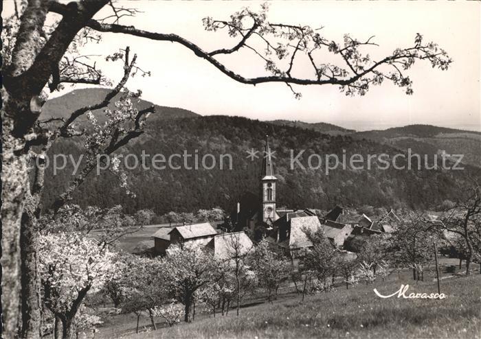Thannenkirch Vue sur l'Eglise et le vieux Village