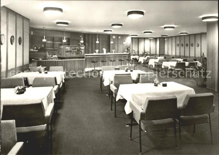 Oberhof Thueringen Grossgaststaette Oberer Hof Mocca und Aperitifbar