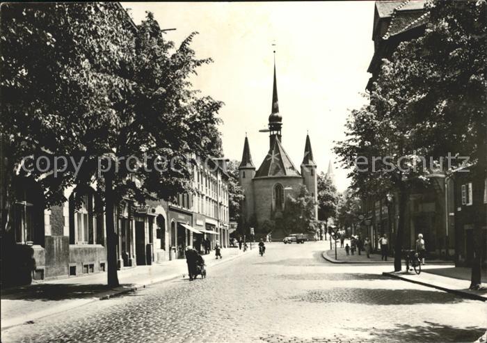 Zittau aeussere Weberstrasse mit Weberkirche