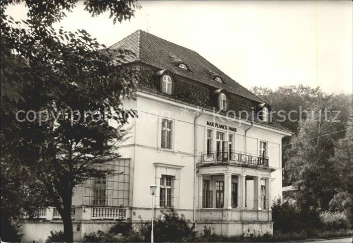 Kuehlungsborn Ostseebad Max Planck Haus