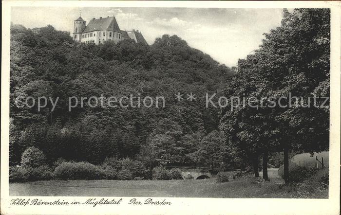Baerenstein Altbezirk Dresden Schloss im Mueglitztal