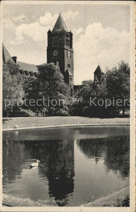 Posen Poznan Schloss Schwanenteich Gauhauptstadt des Warthelandes