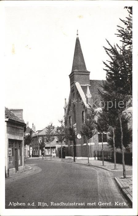 Alphen Aan Den Rijn Raadhuisstraat met Geref. Kerk