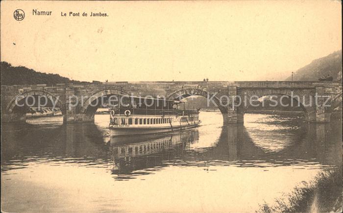 Namur Wallonie Pont de Jambes Dampfer