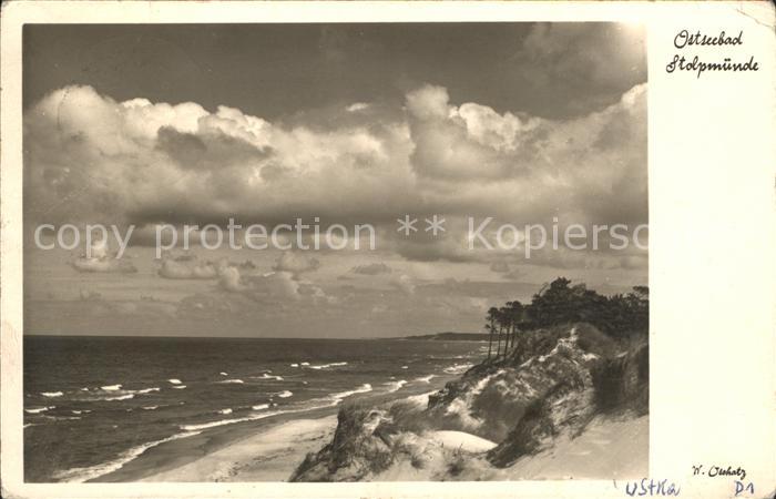 Stolpmuende Ostseebad Pommern Strand Duenen Kueste