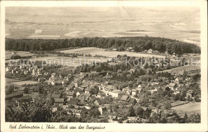 Bad Liebenstein Panorama Blick von der Burgruine