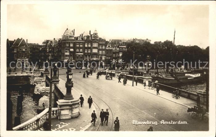 Amsterdam Niederlande Blauwbrug Bruecke