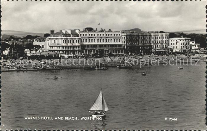 Worthing West Sussex Warnes Hotel and Beach