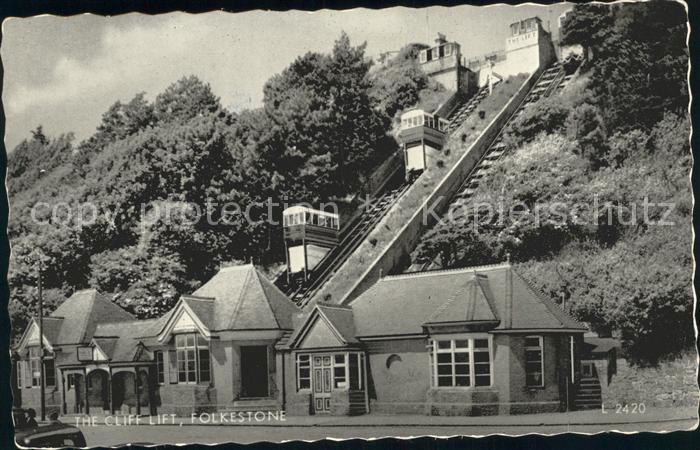 Folkestone Cliff Lift Valentine's card