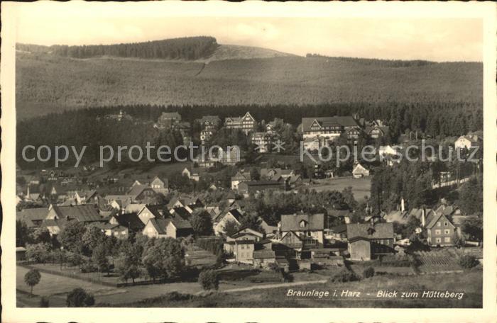 Braunlage Harz Panorama Blick zum Huetteberg