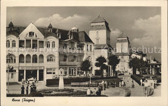Binz Ruegen Strandpromenade Ladengeschaeft Hotel Restaurant