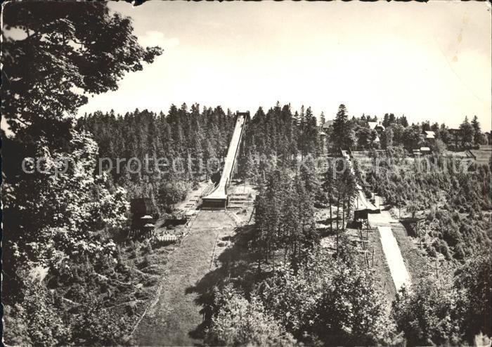 Oberhof Thueringen Sprungschanzen Skispringen Wintersportplatz Thueringer Wald