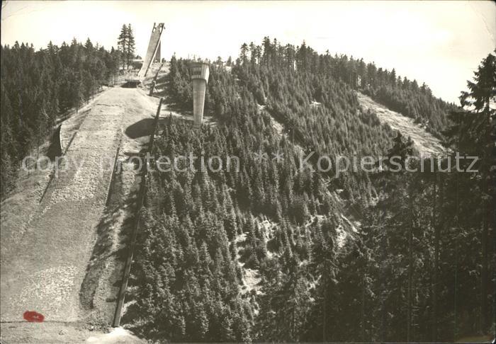 Oberhof Thueringen Schanze am Rennsteig Skispringen Wintersportplatz