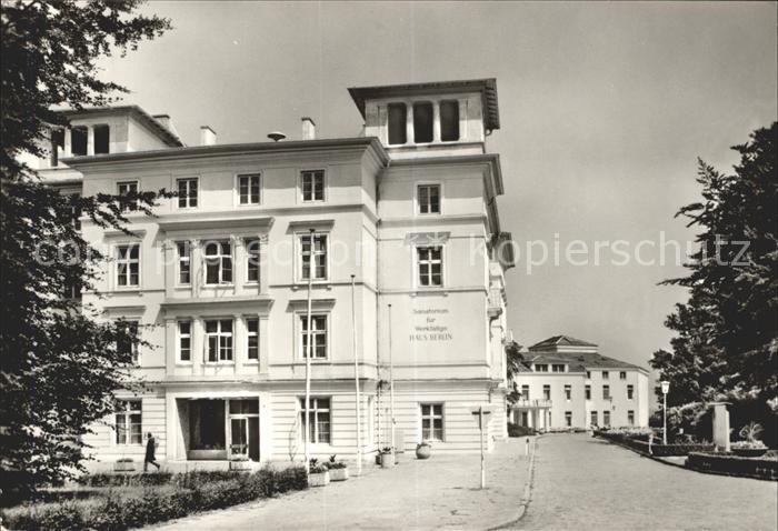 Heiligendamm Ostseebad Sanatorium fuer Werktaetige Haus Berlin