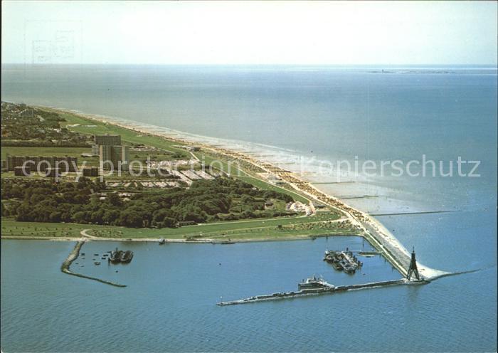Doese Nordseeheilbad Hafen Fliegeraufnahme
