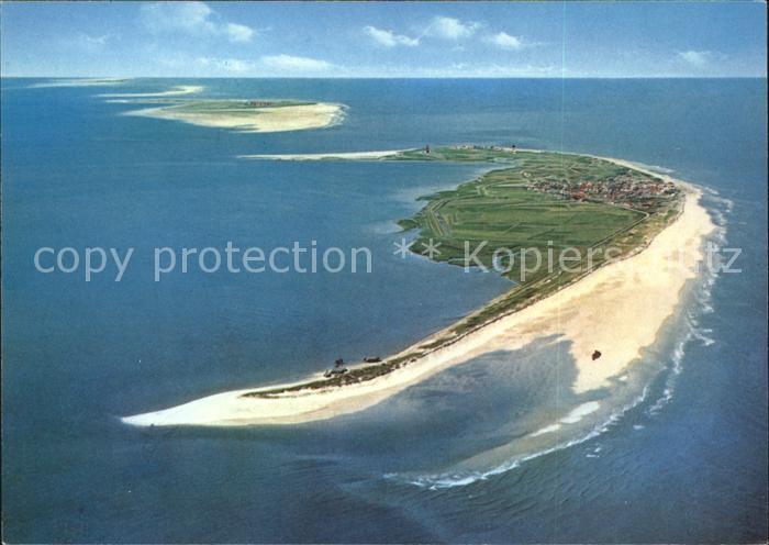 Wangerooge Nordseebad Luftaufnahme aus 1000 m Flughoehe Insel