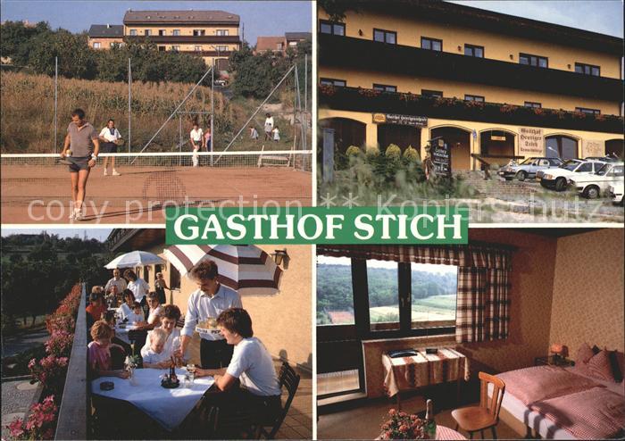 Manhartsbrunn Gasthof Pension Stich Terrasse Tennis