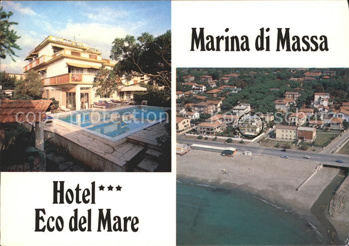 Marina di Massa Hotel Eco del Mare Swimming Pool Fliegeraufnahme