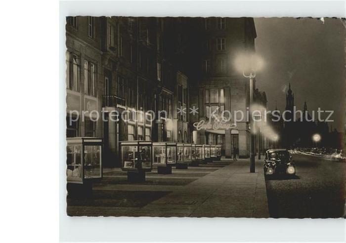 DRESDEN Elbe Altmarkt bei Nacht