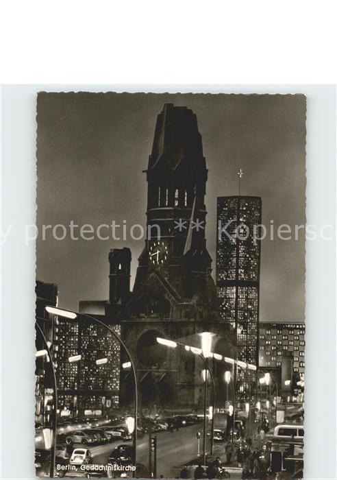 BERLIN  CITY Gedaechtniskirche bei Nacht