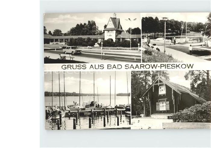 Pieskow Bad Saarow Bahnhof Promenade Erich Weinert Platz Maxim Gorki Gedenkstaet