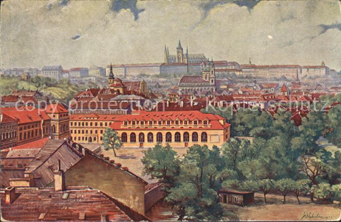 Praha Prahy Prague Typsuv Dum Hradcan Male Strany Kuenstlerkarte