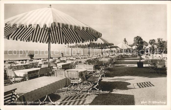 Starnberg Starnbergersee Bayern Seegaststaette Undosabad