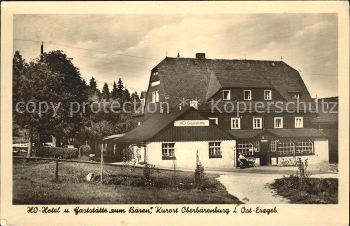 Oberbaerenburg Baerenburg HO Hotel Gaststaette zum Baeren