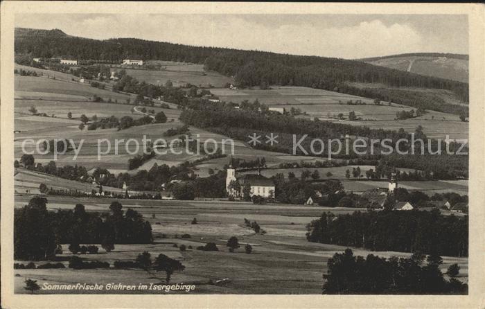 Giehren Isergebirge Ortsansicht
