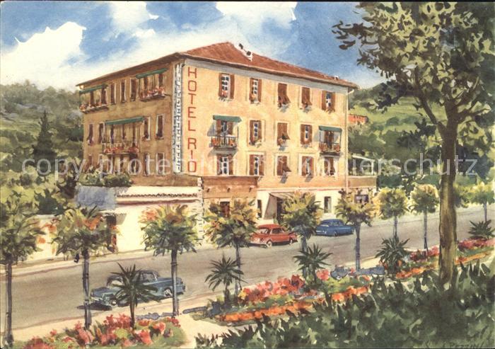Finale Ligure Hotel Rio Künstlerkarte