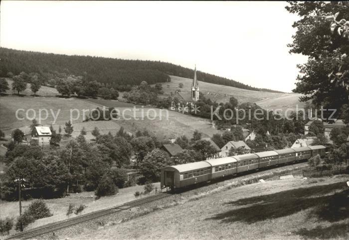 Rechenberg-Bienenmuehle Osterzgebirge Eisenbahn Kirche