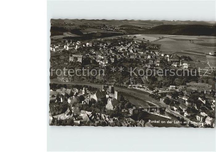 Runkel Lahn Schadeck Fliegeraufnahme