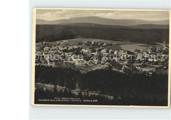 Hahnenklee-Bockswiese Harz Waldsee Ortsansicht