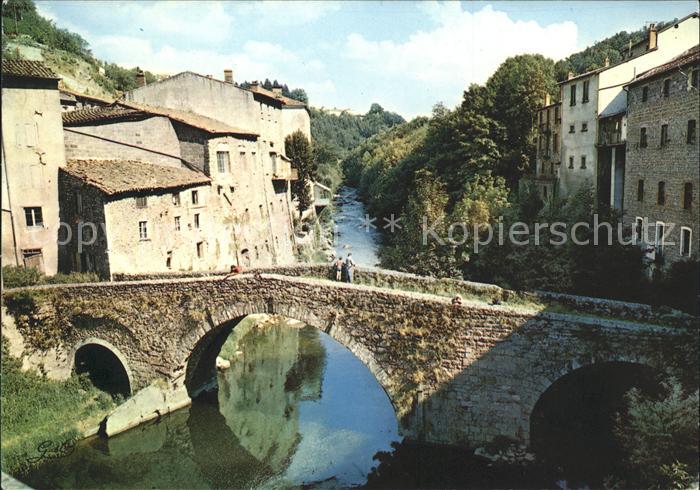 Olliergues Alte Steinbruecke ueber die Dore